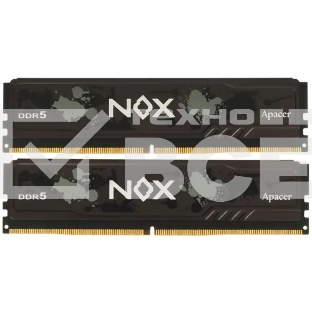 Оперативная память Apacer Nox, DDR5, 32GB (2x16GB), 5600MHz, CL40, DIMM, радиатор, черный