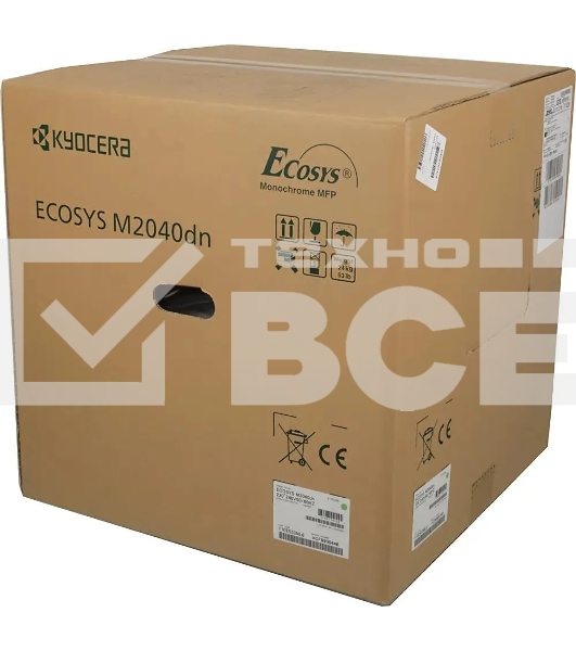 МФУ лазерный Kyocera Ecosys M2040dn (Азия) (1102S33AX0), A4, ч/б, печ. до 40 стр/мин., скан. до 40 стр/мин. (ч/б) 23 стр/мин. (цвет), 1200 x 1200 dpi (печать) 600x600dpi (скан.), USB, RJ-45 (старт.картр. TK-1178)
