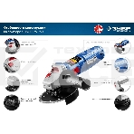 Углошлифовальная машина ЗУБР Профессионал одноруч. хват, пылезащита, 125 мм, 11000 об/мин, 750 Вт УШМ-П125-750, фото11