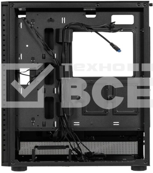 Корпус PCCooler ME200 MESH BK, Midi-Tower, чёрный, 3 x 120 мм