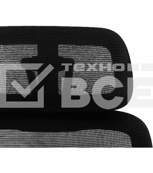 Кресло руководителя Бюрократ Wise черный сетка/ткань с подголов. крестов. пластик
