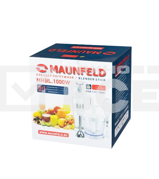 Блендер погружной Maunfeld MHBL.1000W белый, 1000 Вт