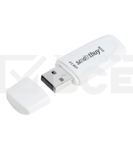 Флешка USB Smartbuy (SB032Gb3SCW) UFD 3.0/3.1 032Gb,Scout белый