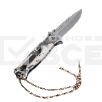 Нож складной Denzel, многоцелевой, системы Liner-Lock, с накладкой G10 на прямой рук-ке+стеклобой 79208, фото3