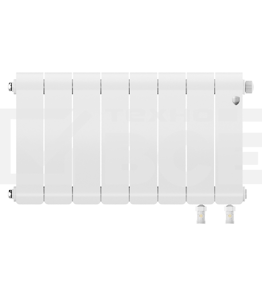 Радиатор биметаллический Royal Thermo Infinity 300 Bianco Traffico VR80 - 8 секц.