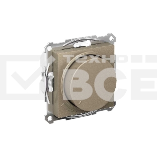 Светорегулятор (диммер) SE AtlasDesign Шампань, повор-нажим, LED, RC, 400 Вт, мех.