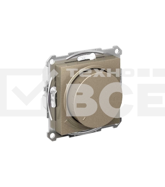 Светорегулятор (диммер) SE AtlasDesign Шампань, повор-нажим, LED, RC, 400 Вт, мех.