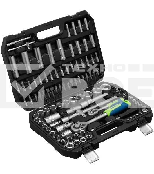 Набор инструментов Сибртех 13389 1/2', 1/4', 108 предметов