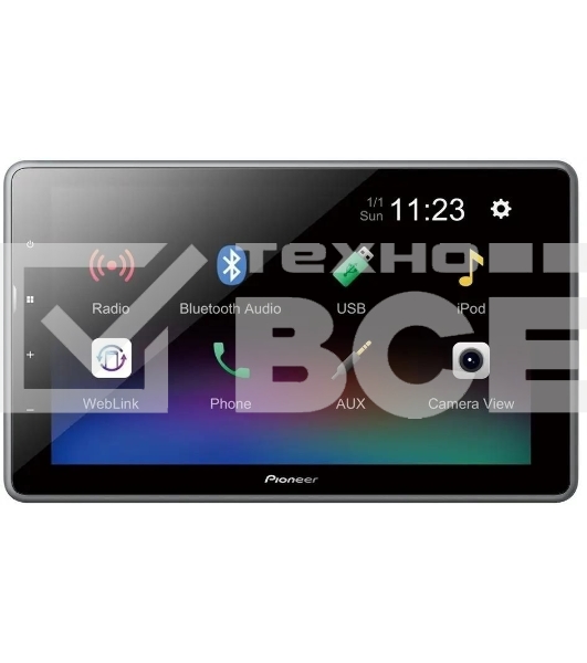 Автомагнитола Pioneer DMH-AF555BT 2DIN 4x50Вт AUX 9' 3