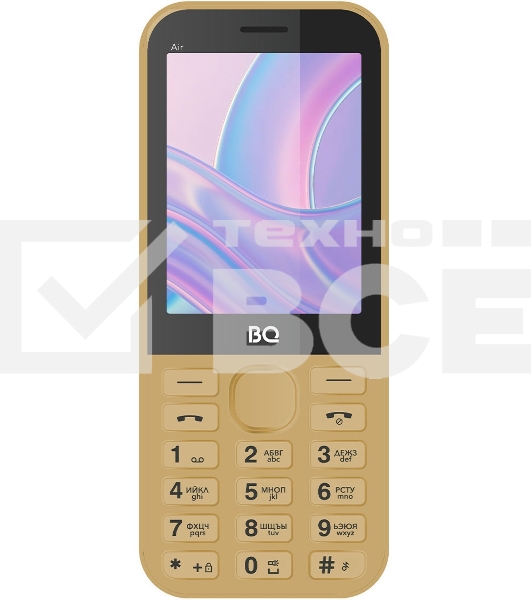 Мобильный телефон BQ 2843 Air золотистый