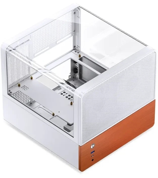 Корпус Jonsbo V12, Micro-Tower, белый, 2 x 120 мм
