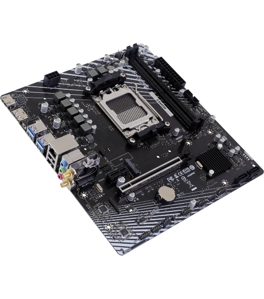 Материнская плата Biostar A620MS-E, AM5, AMD A620A, 2xDDR5, 2xSATA, 1xM.2, 1xPCIe 4.0 x16, 1xPCIe 3.0 x1, 1xHDMI, 1xDP, 1x1Gb LAN, 4xUSB-A 5Gbps, 2xUSB-A 2.0, 7.1, mATX