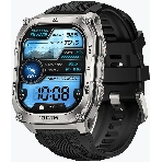 Умные часы KOSPET Tank M4, 1.96' AMOLED, Bluetooth 5.3, GPS, 10 ATM, IP69K, серебристый, фото 1