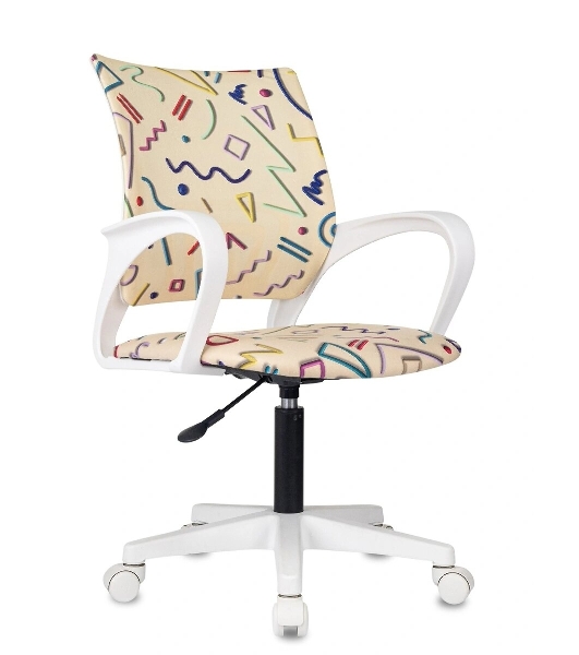Кресло Domfy DK X-ROOM WH песочный Sticks 02 крестов. пластик пластик белый