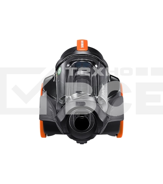 Пылесос Samsung VC15K4136VL/EV черный/оранжевый, 390/1500 Вт, уборка сухая, пылесборник контейнер 1.3 л