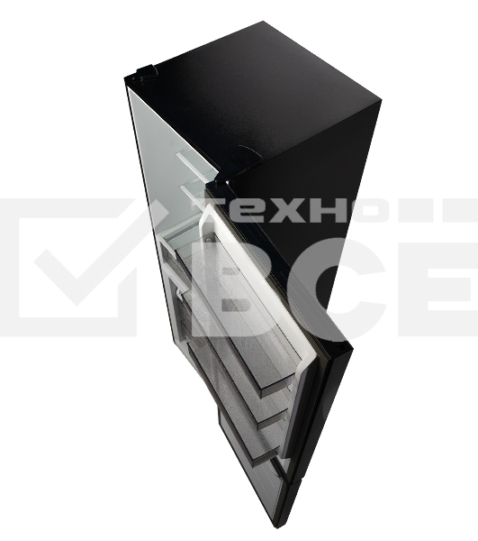 Холодильник LEX LKB185BLGIDMax черный двухкамерный 267/142л морозилка снизу, No Frost