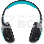 Гарнитура накладные Digma BT-15 черный/голубой беспроводные bluetooth оголовье, фото14