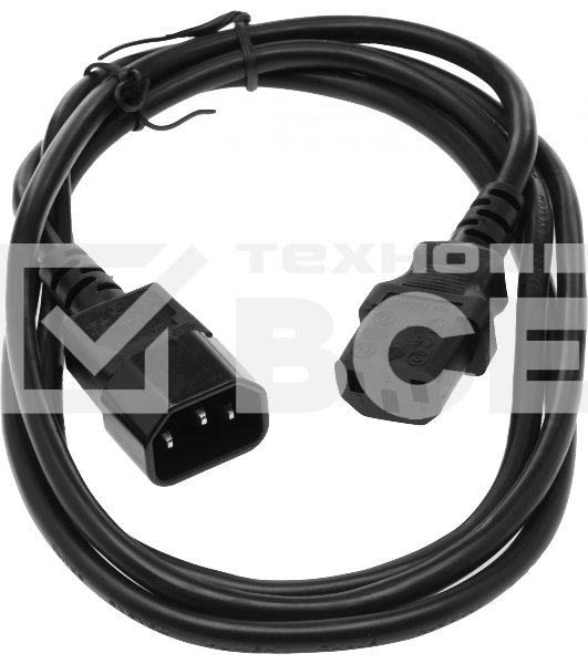 Кабель-удлинитель Premier 5-284 IEC C13 IEC C14 1.8м (5-284(0.5) 1.8) черный (Bulk)