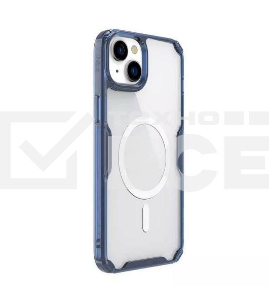 Чехол Nature TPU Pro Magnetic Case, синий, (AP IP15 Plus)