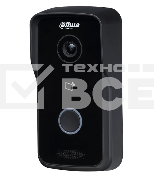 Видеопанель Dahua DHI-VTO2111D-P-S3 цветной сигнал CMOS цвет панели: черный