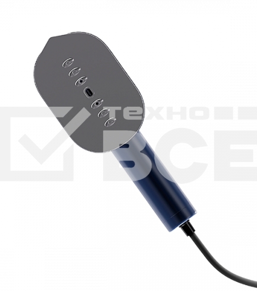 Ручной отпариватель BQ SG1009H Blue, Мощность 1000 Ватт, 2 в 1: Отпаривание и глажка, Быстрый нагрев, Для всех типов ткани,Вертикальное и горизонтальное отпаривание, Сухая глажка, Тефлоновое покрытие подошвы, Подставка и мерный стакан в комплекте, Устройс