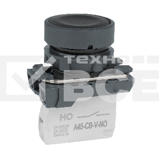 Кнопка КЭАЗ XB5AA21 OptiSignal D22 C5-P-210 черная пластик 1НО