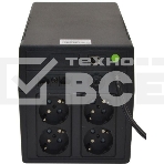 Источник бесперебойного питания Связь Инжиниринг СИПБ1БА.6-11/ЛИ Schuko 600Вт 1000ВА черный, фото2