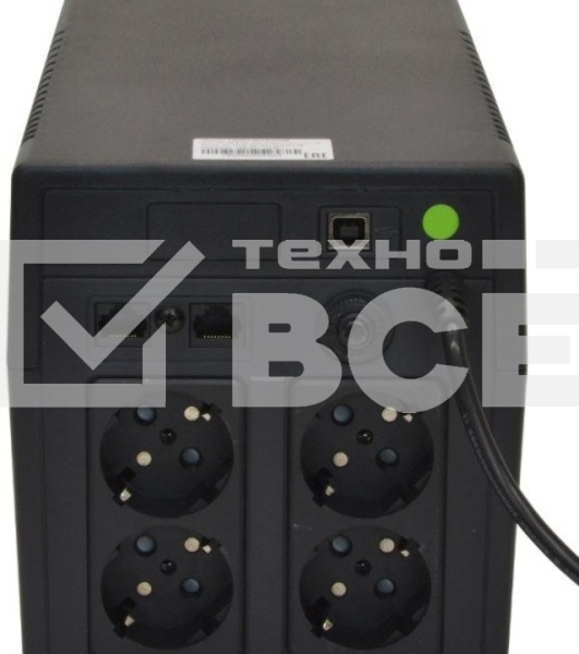 Источник бесперебойного питания Связь Инжиниринг СИПБ1БА.6-11/ЛИ Schuko 600Вт 1000ВА черный