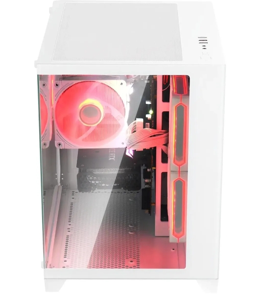 Компьютерный корпус Bloody BD-CC105 белый без БП mATX 5x120мм 1xUSB 2.0 1xUSB 3.0 audio bott PSU