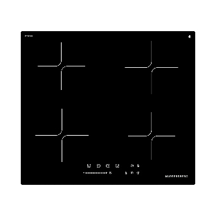 Индукционная варочная панель Kuppersberg ICI 607, High-Tech, индукция, 60 см, 4 зоны нагрева, 9 уровней мощности, inverter, таймер, пауза, Booster, слайдерное управление, черный