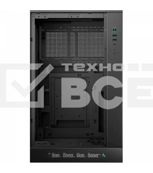 Компьютерный корпус MiniTower Deepcool CH270 черный (Mini-ITX, без БП, 2*Type A+USB Type-C) (R-CH270-BKNDM0-G-1)