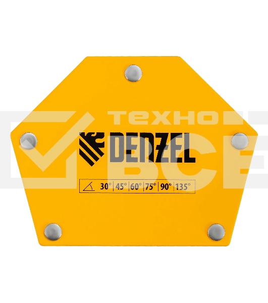 Фиксатор магнитный Denzel для сварочных работ усилие 50 LB, 30х45х60х75х90х135 град.