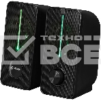 Акустическая система Оклик OK-120U 2.0 черный 6Вт, фото 1