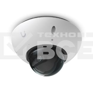 Купольная камера 4K PoE Ubiquiti UniFi Protect Camera G6 Dome White с ночным видением, интеллектуальным распознаванием и прочным антивандальным корпусом.