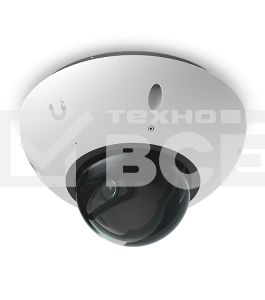 Купольная камера 4K PoE Ubiquiti UniFi Protect Camera G6 Dome White с ночным видением, интеллектуальным распознаванием и прочным антивандальным корпусом.