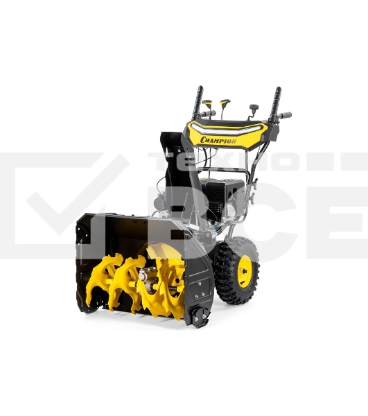 Снегоуборщик Champion ST763E (7лс, 62см, 6F/2R, колеса, 3л, 81кг, эл. стартер, фары, обогрев рук, зимн. двиг.)