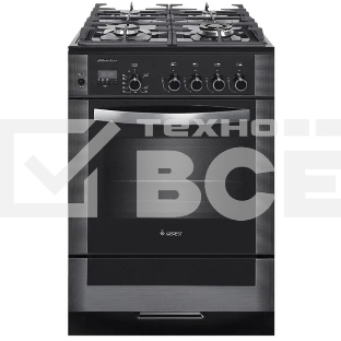 Плита газовая Gefest ПГ 6500-04 0244 черный, конфорок 4 шт, духовка 52 л, 60 см x 85 см x 60 см