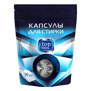 Капсулы для стирки, 90 шт. не содержит фосфатов и отдушек, удаляет даже сильные загрязнения, хорошо выполаскивается. Подходит для белого и цветного белья из всех типов ткани, кроме шерсти и шелка. Специально разработан для стирки при температуре 30-90 °С во всех типах стиральных машин и вручную. Безопасен для септиков.