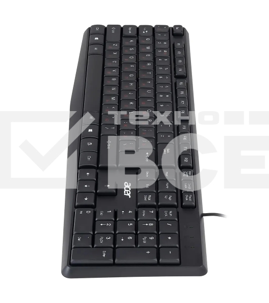 Клавиатура Acer OKW121 (ZL.KBDEE.00B) проводная, USB, черный