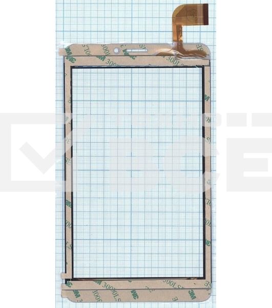Сенсорное стекло (тачскрин) RP-468A-7.0 FPC-755-A1, серое