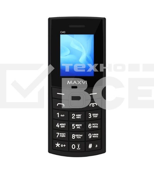 Мобильный телефон Maxvi C40 черный