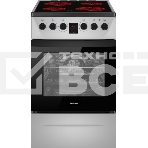 Плита электрическая Weissgauff WES 2V16 SE Premium Line серебристый, конфорок 4 электрических, духовка 50 л, 50 см x 85 см x 60 см, фото 1