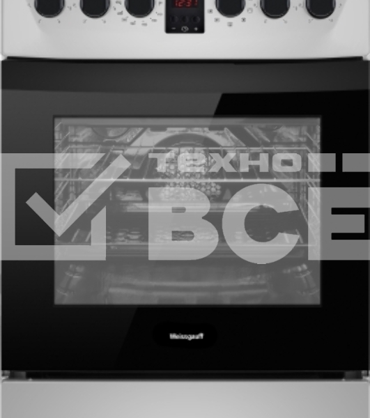 Плита электрическая Weissgauff WES 2V16 SE Premium Line серебристый, конфорок 4 электрических, духовка 50 л, 50 см x 85 см x 60 см