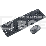 Комплект (клавиатура+мышь) OKLICK 220M, USB, беспроводной, черный, фото 1