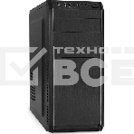 Компьютерный корпус Miditower ExeGate XP-334UC-UNS500 (ATX, БП UNS500 с вент. 12см, 1хUSB/1хUSB 3.0/1хTypeC, аудио, черный), фото 1