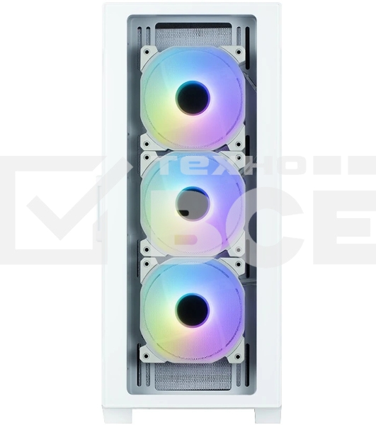 Компьютерный корпус MidiTower Zalman I3 NEO TG White (ATX, front mesh, TG window, USB 2.0 x1, USB 3.0x2, 4x120мм RGb fan, без БП) (I3 NEO TG White)