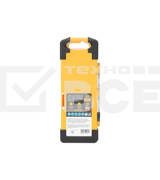 Набор сверл по металлу Denzel 2-8мм, Р6М5К8-TiN, Golden Tip, 6 шт 723004