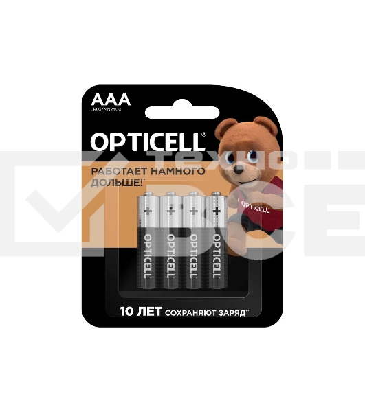 Батарея Opticell Basic LR03 AAA (4шт) блистер