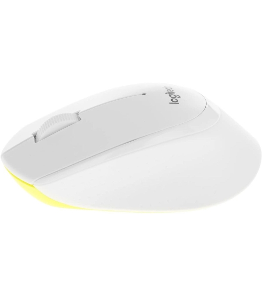 Мышь беспроводная Logitech M330 SILENT PLUS белый, 1000 dpi, радиоканал, USB, кнопки - 3