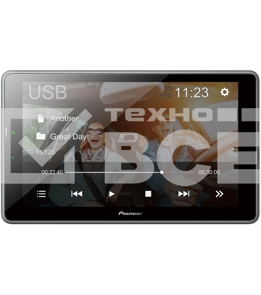 Автомагнитола Pioneer DMH-AF555BT 2DIN 4x50Вт AUX 9' 3